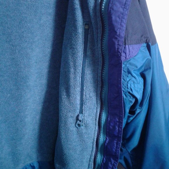 Vintage Columbia "Boulder Ridge" Two-in-One Interchange Hooded Blue Coat - M - Picture 11 of 16